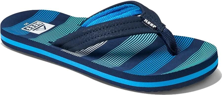 Reef Kids Ahideep Sea Stripes Slippers Blauw