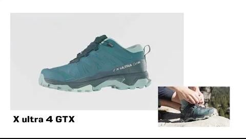 Salomon X Ultra 4 GTX W Wandelschoen Zwart Middengrijs