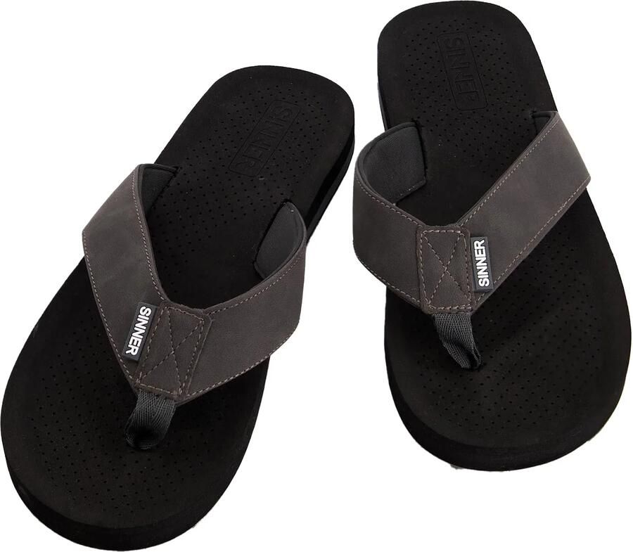 SINNER makaha Beach slipper heren Black Black White - Foto 2