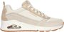 Skechers Uno 2 Much Fun Sneakers Dames Beige - Thumbnail 3
