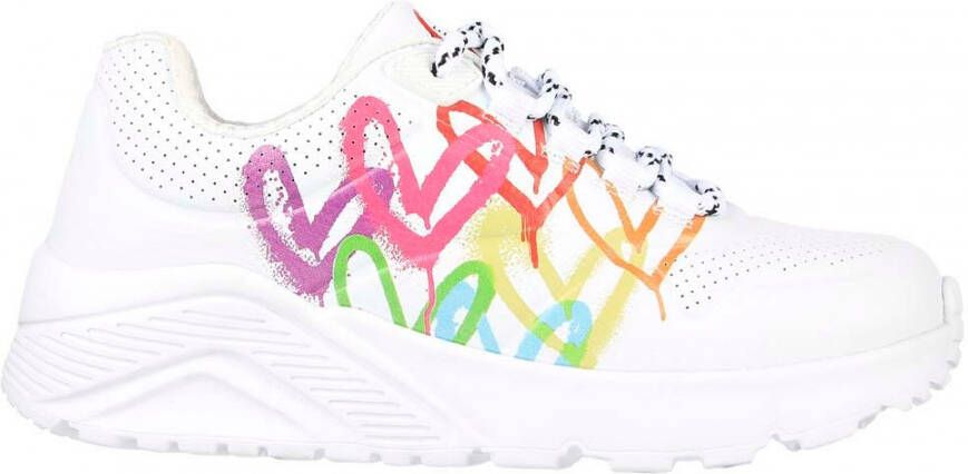 Skechers Sneakers met motiefprint model 'UNO LITE- LOVE BRIGHTS' - Foto 3