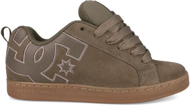 DC Shoes Court Graffik Dames Groen Leren schoenen