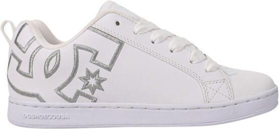 DC Shoes Court Graffik Dames Wit Leren schoenen