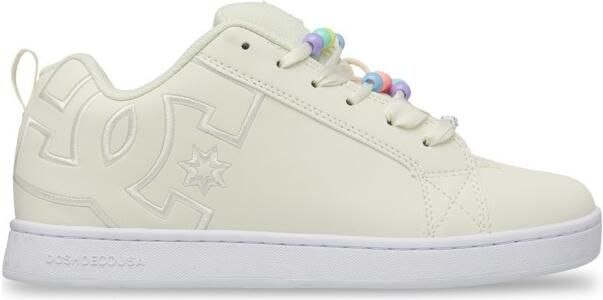 DC Shoes Court Graffik Dames Wit Leren schoenen