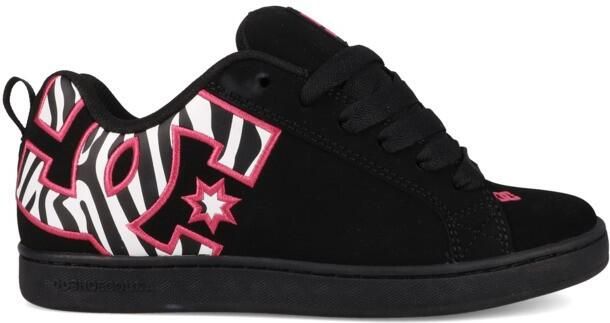 DC Shoes Court Graffik Dames Zwart Leren schoenen