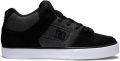 DC Shoes Pure Mid Heren Zwart Halfhoge Schoenen - Zwart