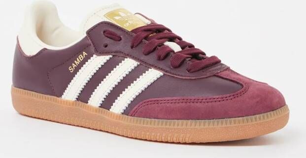 Adidas Samba sneaker van nubuck met leren details