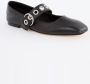Aeyde Uma Eyelet ballerina van leer - Thumbnail 2