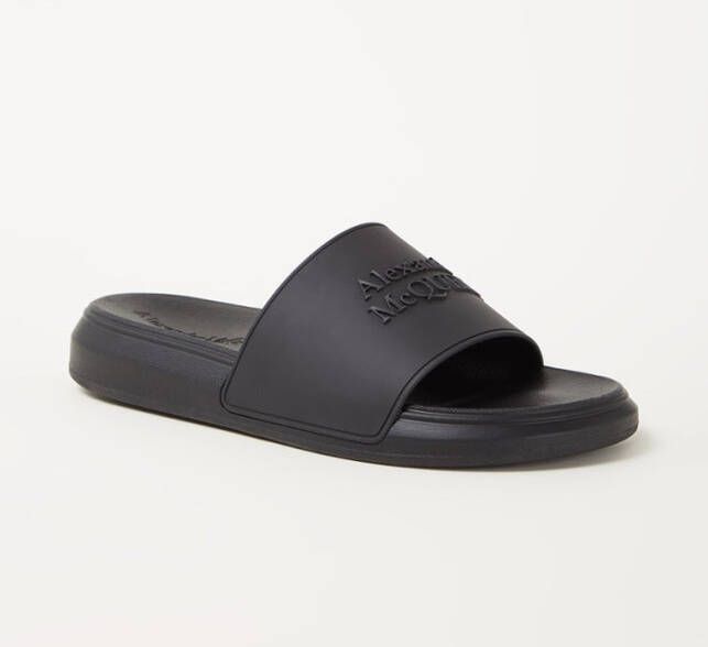 alexander mcqueen slipper met logo
