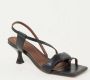 ALOHAS Asymmetric Straps Sandals Zwart Dames - Thumbnail 2