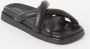 ALOHAS Slip On Kruis Sliders Black Dames - Thumbnail 2