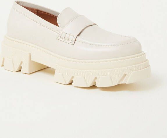 ALOHAS Cream Leather Loafers Trailblazer Style Beige Dames - Foto 4