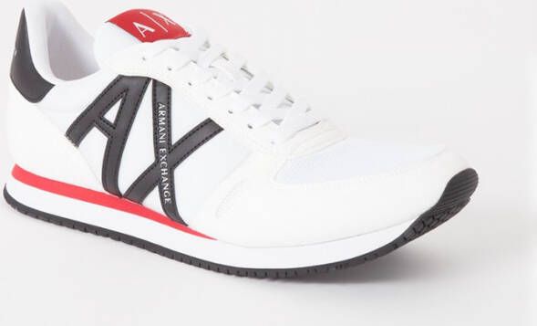 Armani Exchange Retro sneaker met mesh details