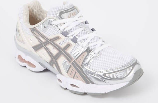 ASICS Gel-Nimbus 9 sneaker met leren details