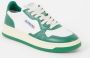 Autry Witte Groene Leren Sneakers met Geperforeerde Neus Green - Thumbnail 2