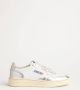 Autry Kleurrijke Leren Sneaker met Reflecterend Label Gray Dames - Thumbnail 2