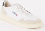 Autry Witte leren sneakers met groene hiel geïnspireerd op jaren 80 design White Heren - Thumbnail 2