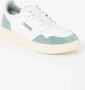 Autry Medalist Lage Sneakers Wit en Militair Groen Suède White Heren - Thumbnail 2