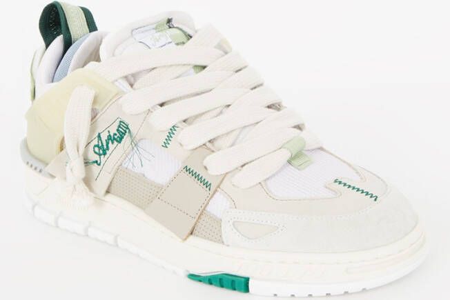 Axel Arigato Area Patchwork sneaker met details van suède en nubuck