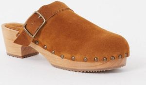 BA&SH Clog muiltje van kalfssuède