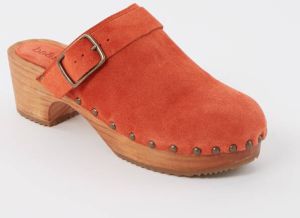 BA&SH Clog muiltje van kalfssuède