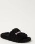Balenciaga Furry slipper van imitatiebont met logoborduring - Thumbnail 2