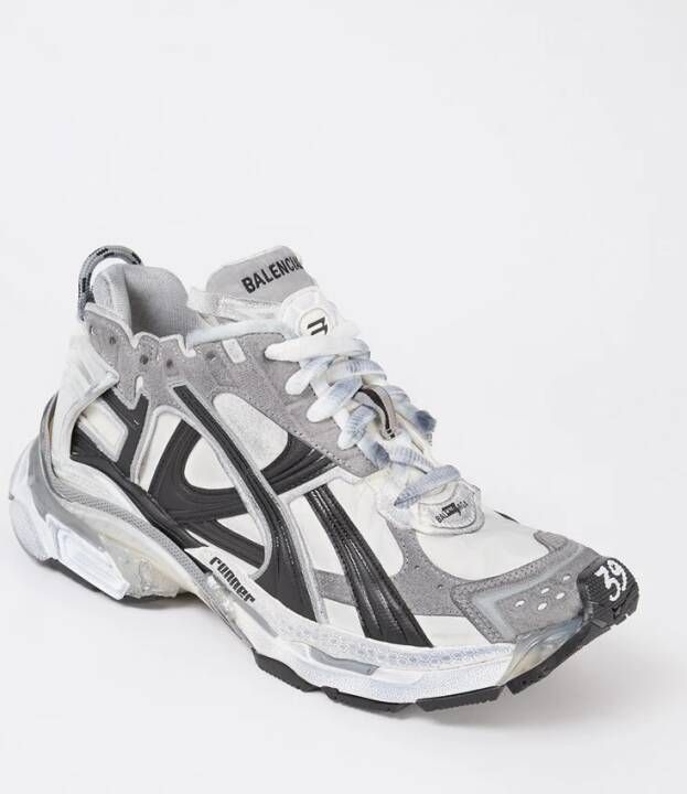 Balenciaga Nylon Runner Sneakers Grijs Gray Dames - Foto 3