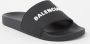 Balenciaga Zwarte Rubberen Sandalen Highlights Open Teen Black Heren - Thumbnail 2