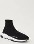 Balenciaga Zwart Witte Speed.2 Sok-Style Sneakers Black Dames - Thumbnail 2