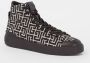 Balmain Monogram jacquard B-Court high-top sneakers Zwart Heren - Thumbnail 2