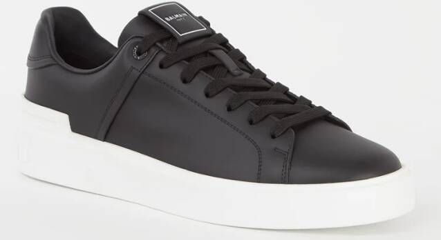 Balmain B-court sneaker van kalfsleer