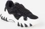 Balmain Zwarte tweekleurige sneakers met geborduurde details Black Heren - Thumbnail 2