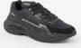 Balmain Zwarte Leren Sneakers met Contrasterend Logo Black Heren - Thumbnail 2