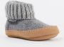 Bergstein Cozy Lux Pantoffels Sloffen Kids Grijs - Thumbnail 4