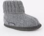 Bergstein Cozy pantoffel Zwart Wol Effen 46 - Thumbnail 6