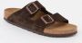 BIRKENSTOCK Slippers Heren Arizona Heren Maat: 43 Materiaal: Leer Kleur: Bruin - Thumbnail 3