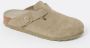 Birkenstock Suede Leather Boston Platte Schoenen Green - Thumbnail 4