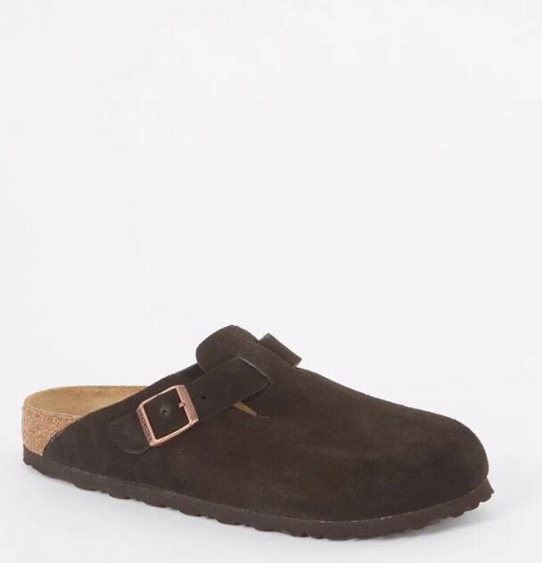 Birkenstock Boston instapper van suède