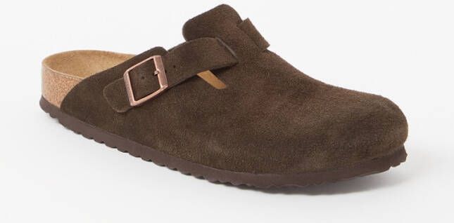 Birkenstock Boston muiltje van suède