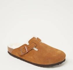 Birkenstock Boston clog van suède