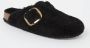 Birkenstock Zwarte Bont Slipper met Band Black Dames - Thumbnail 2