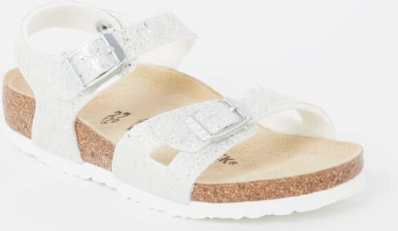 Birkenstock Rio Kids Sandalen Cosmic Sparkle White Narrow fit | Wit | Imitatieleer - Foto 4