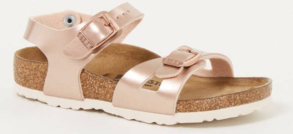 Birkenstock Rio sandaal met metallic finish