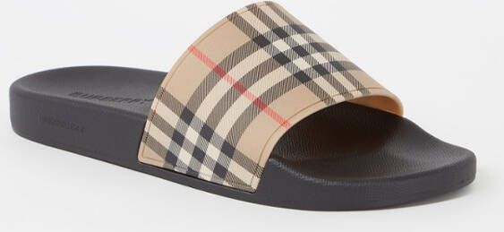 Burberry Vintage Check Patroon Ronde Neus Schoenen Beige Heren - Foto 6