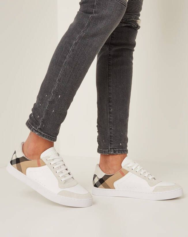 Burberry Checkered sneakers Wit - Schoenen.nl