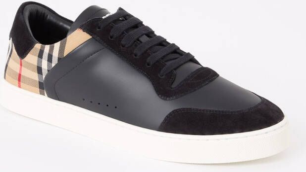 Burberry Stevie sneaker van kalfsleer met kalfssuède details - Foto 5