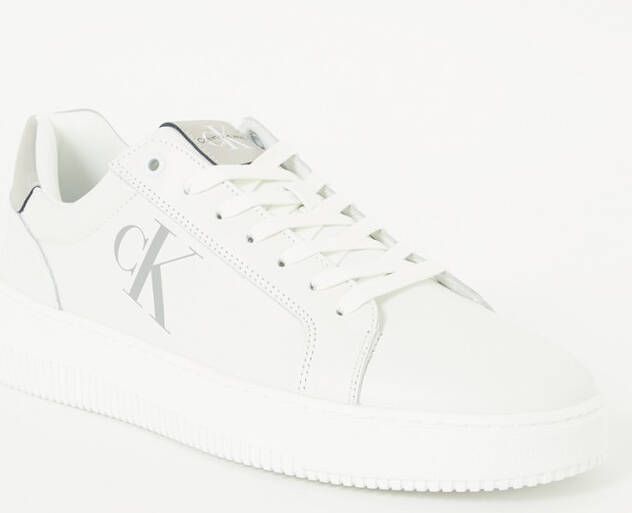 Calvin Klein Chunky Cupsole Laceup sneaker van leer
