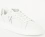 Calvin Klein Jeans Chunky Leren Sneakers met Rubberen Zool White Heren - Thumbnail 3