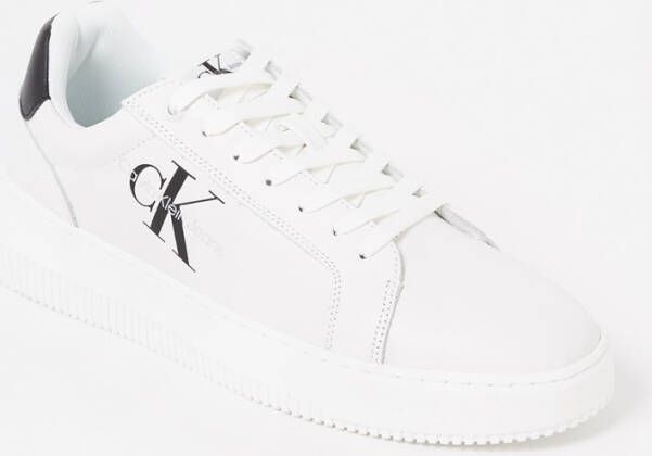 Calvin Klein Chunky Cupsole sneaker van leer met logo