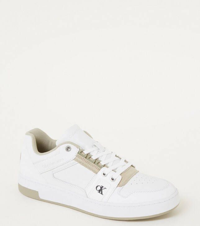 Calvin Klein Sneaker van leer met suède details